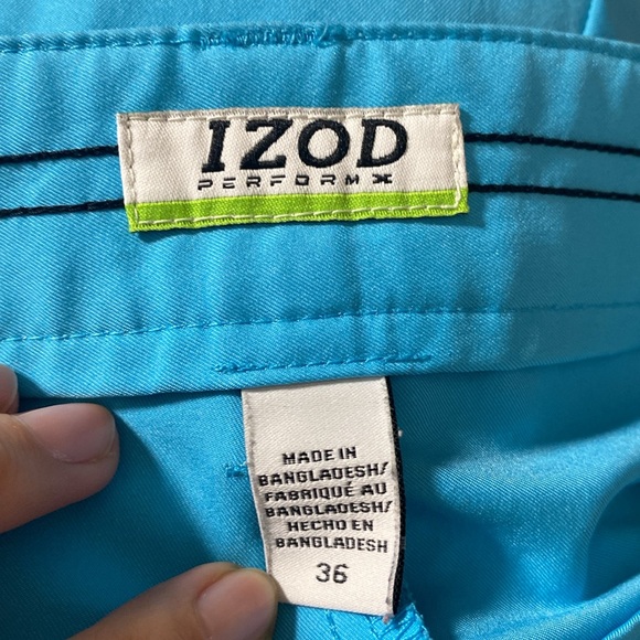 Izod Men's Blue Shorts 36 golf summer vacation casual outdoor - Picture 4 of 4